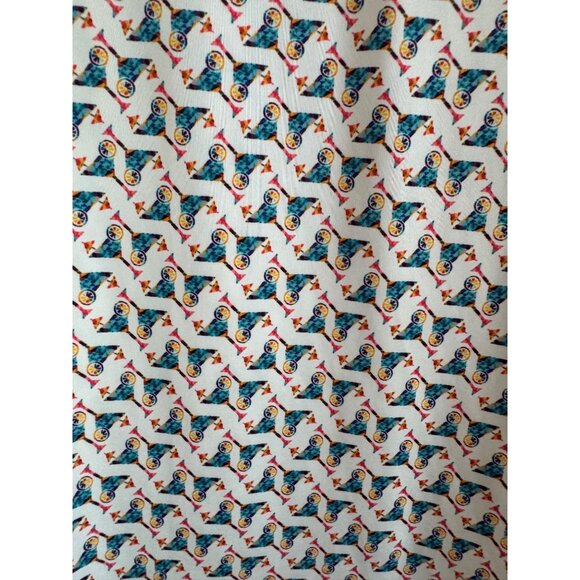 Grunk Dolfer Polo Shirt Mens Large Polyester Spandex Multicolor Geometric Short - Picture 5 of 6